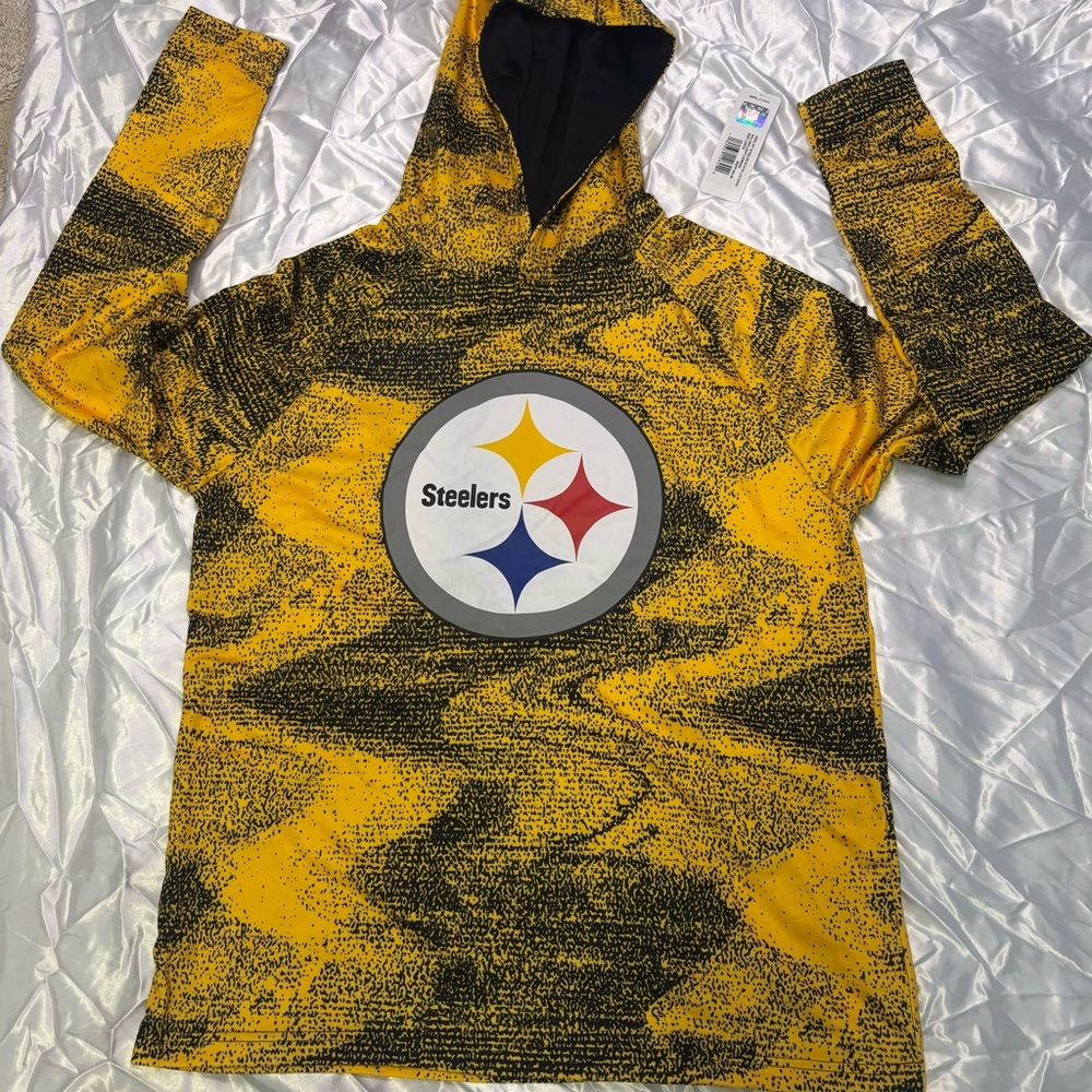 Steelers Yellow and Black Hoodie